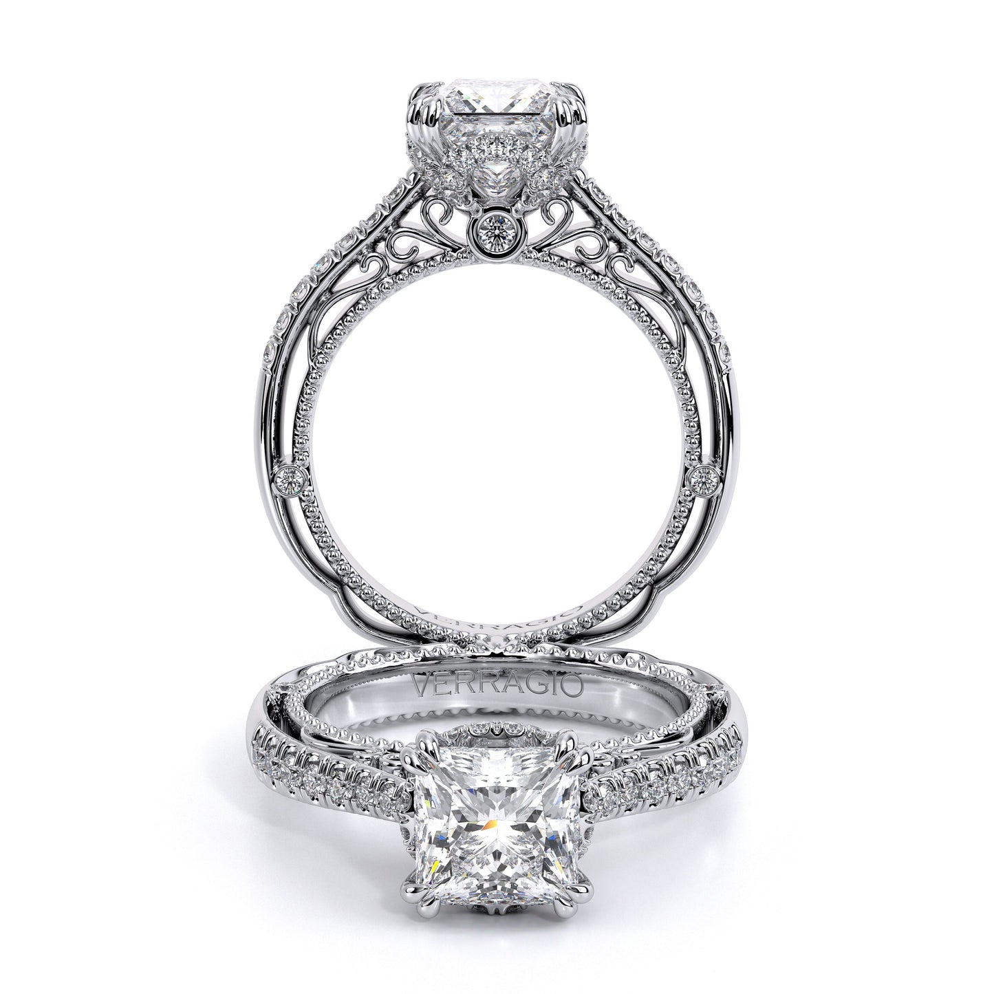 Verragio Pave Princess Engagement Ring