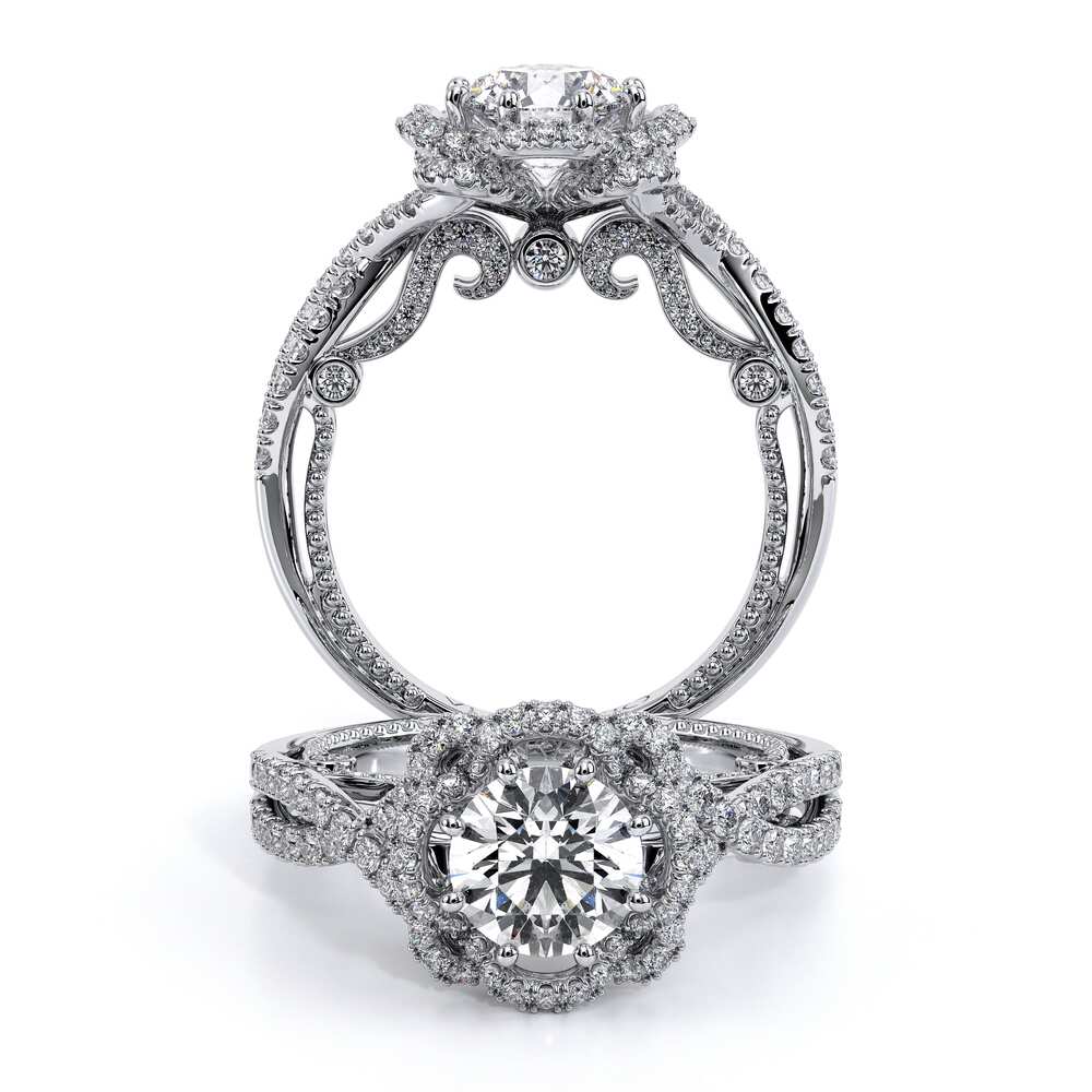 Verragio Halo Round Engagement Ring