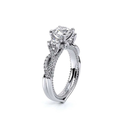 Verragio Three-Stone Round Engagement Ring