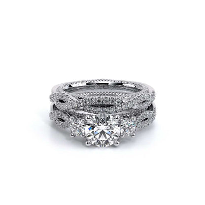 Verragio Three-Stone Round Engagement Ring