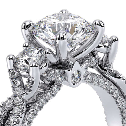 Verragio Three-Stone Round Engagement Ring