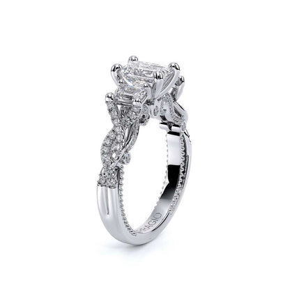 Verragio Three-Stone Emerald Engagement Ring