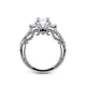 Verragio Three-Stone Emerald Engagement Ring