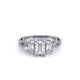 Verragio Three-Stone Emerald Engagement Ring