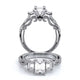 Verragio Three-Stone Emerald Engagement Ring