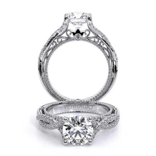 Verragio Vintage Round Engagement Ring