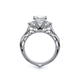 Verragio Three-Stone Princess Engagement Ring