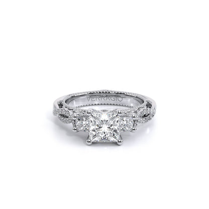Verragio Three-Stone Princess Engagement Ring