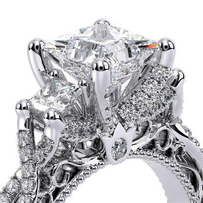 Verragio Three-Stone Princess Engagement Ring