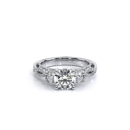 Verragio Three-Stone Round Engagement Ring