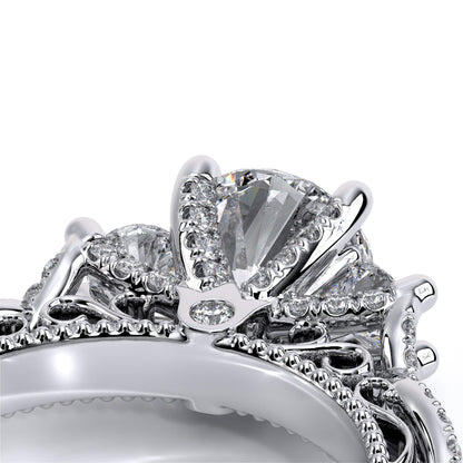 Verragio Three-Stone Round Engagement Ring