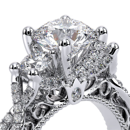Verragio Three-Stone Round Engagement Ring