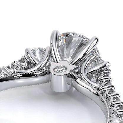 Verragio Three-Stone Round Engagement Ring