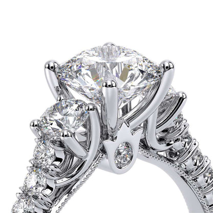 Verragio Three-Stone Round Engagement Ring