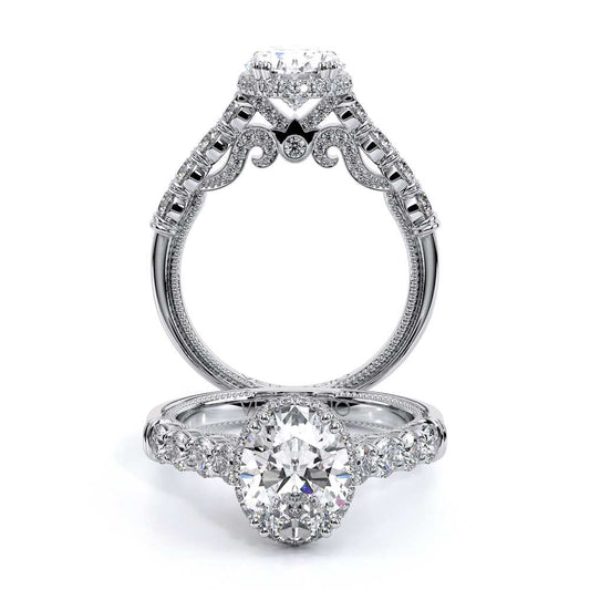 Verragio Pave Oval Engagement Ring