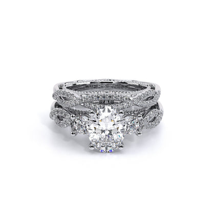 Verragio Three-Stone Oval Engagement Ring