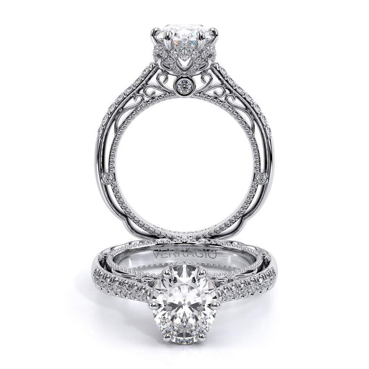 Verragio Pave Oval Engagement Ring