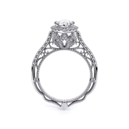 Verragio Halo Pear Engagement Ring