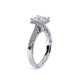 Verragio Halo Princess Engagement Ring