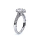 Verragio Halo Pear Engagement Ring