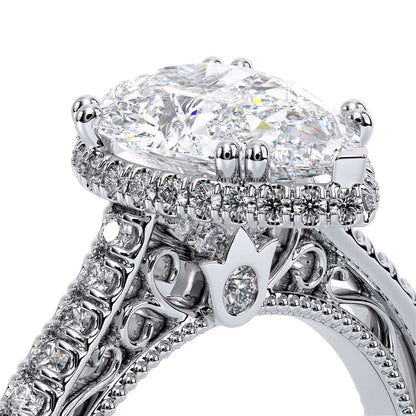 Verragio Halo Pear Engagement Ring