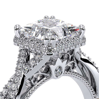 Verragio Halo Princess Engagement Ring