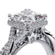 Verragio Halo Princess Engagement Ring