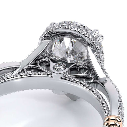 Verragio Halo Pear Engagement Ring
