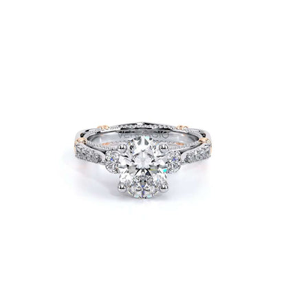 Verragio Three-Stone Oval Engagement Ring