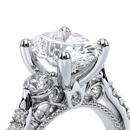 Verragio Three-Stone Oval Engagement Ring