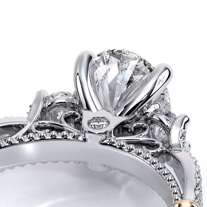 Verragio Three-Stone Oval Engagement Ring