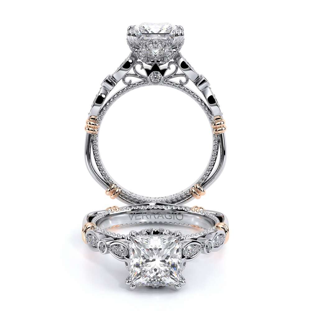 Verragio Halo Princess Engagement Ring