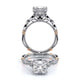 Verragio Halo Princess Engagement Ring