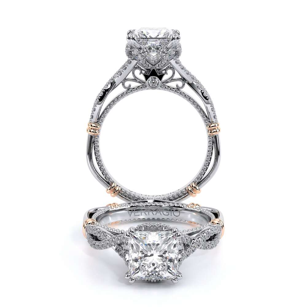 Verragio Halo Princess Engagement Ring