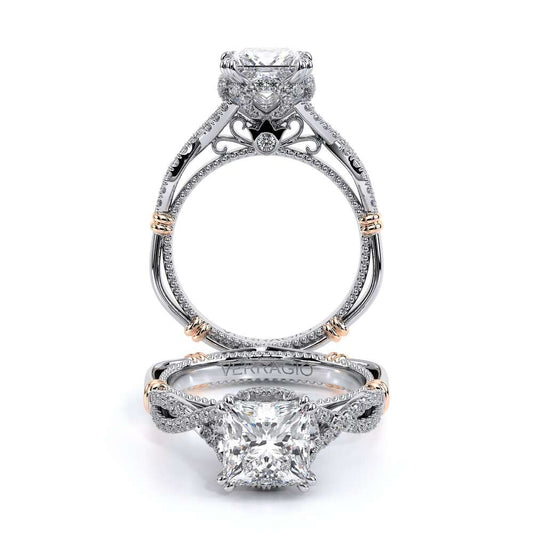 Verragio Halo Princess Engagement Ring