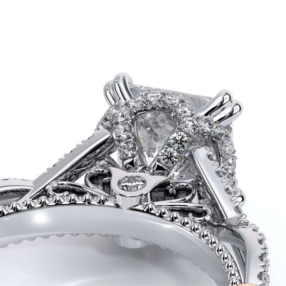 Verragio Halo Princess Engagement Ring