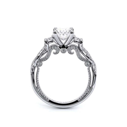 Verragio Three-Stone Oval Engagement Ring