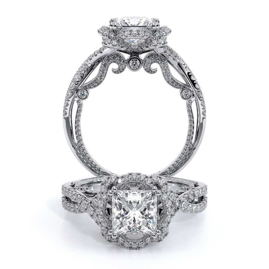 Verragio Halo Princess Engagement Ring