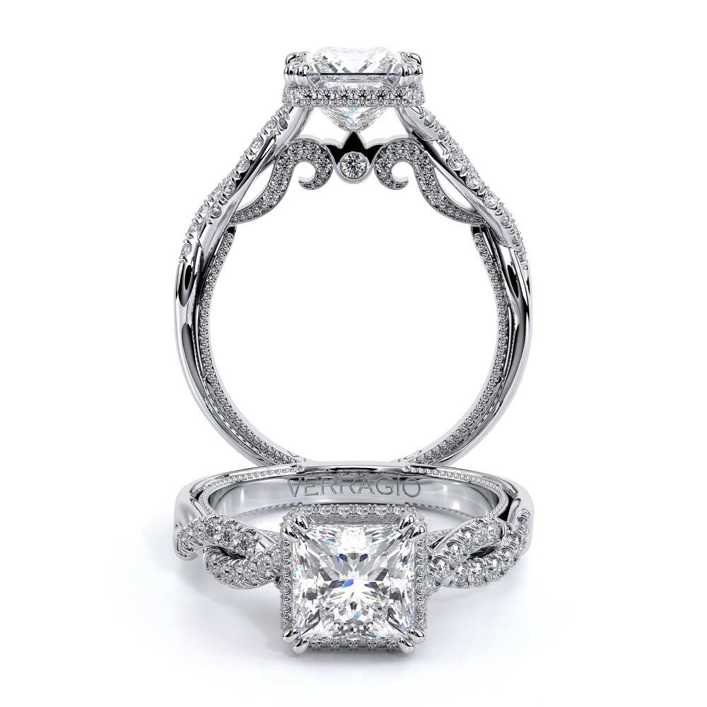 Verragio Halo Princess Engagement Ring