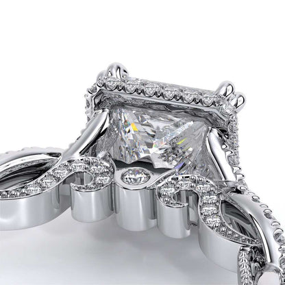 Verragio Halo Princess Engagement Ring