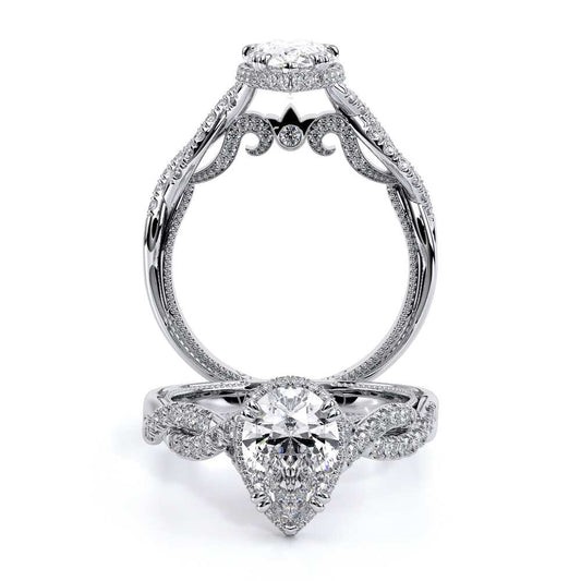 Verragio Halo Pear Engagement Ring