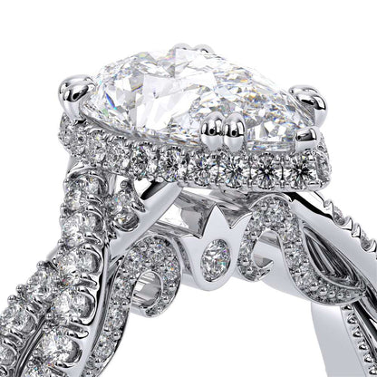 Verragio Halo Pear Engagement Ring