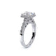 Verragio Halo Princess Engagement Ring
