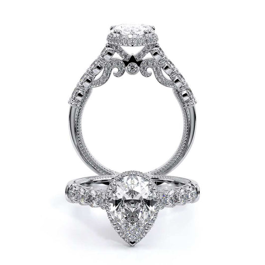 Verragio Halo Pear Engagement Ring