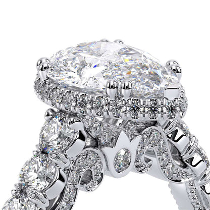 Verragio Halo Pear Engagement Ring