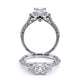 Verragio Three-Stone Princess Engagement Ring