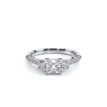 Verragio Three-Stone Princess Engagement Ring