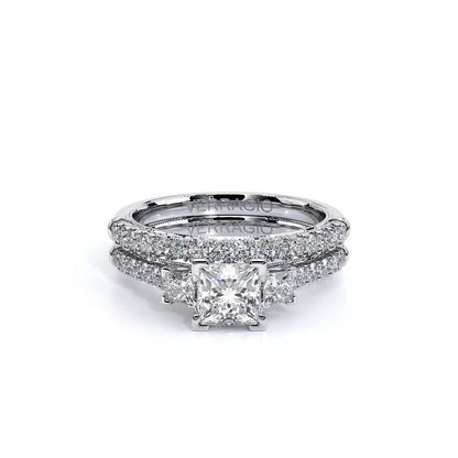 Verragio Three-Stone Princess Engagement Ring