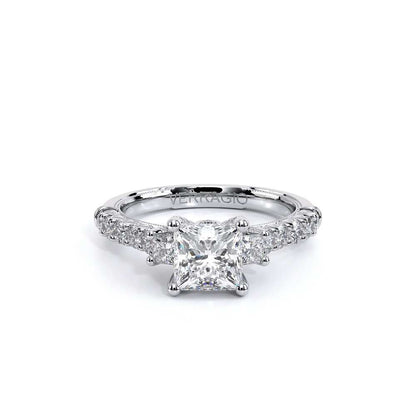 Verragio Three-Stone Princess Engagement Ring