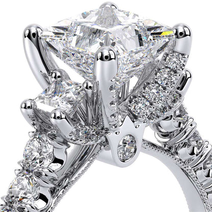 Verragio Three-Stone Princess Engagement Ring